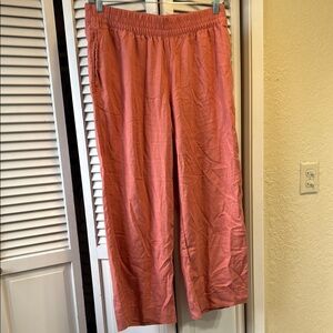 Coral Wide-Leg Pants